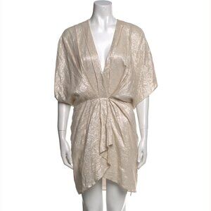 IRO Paris Halsey Gathered Metallic Dress size 40